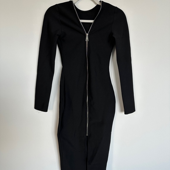 Mew Mews Nina Plunge Reversible Bandage Midi Dress In Black | Size XS NWT - Picture 12 of 15